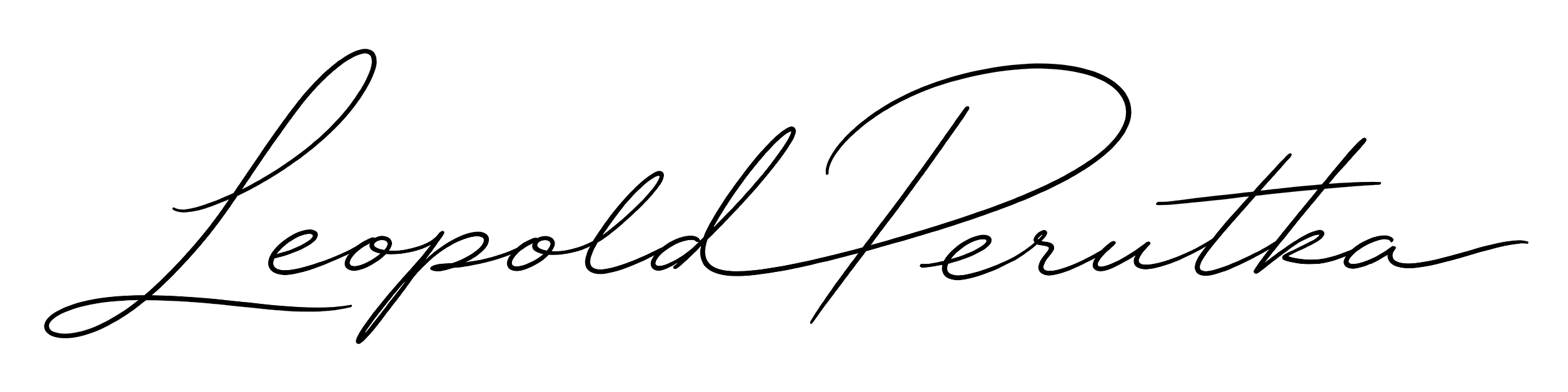 Signatur von Leopold Perutka
